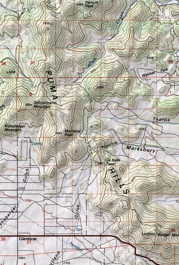 Puma Hills Map
