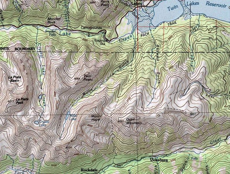 Sawatch Range Map