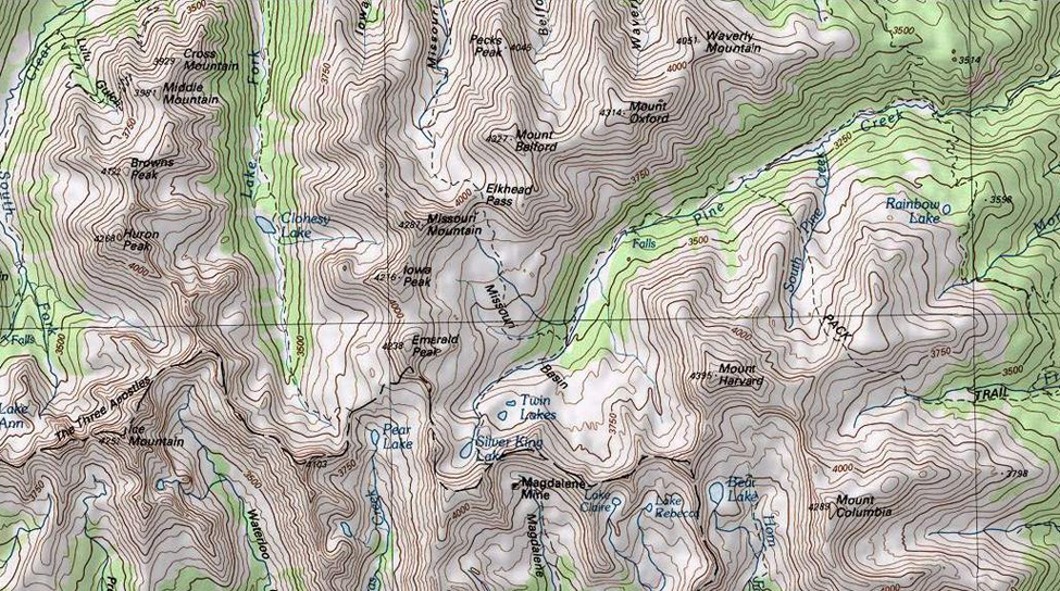 Sawatch Range Map