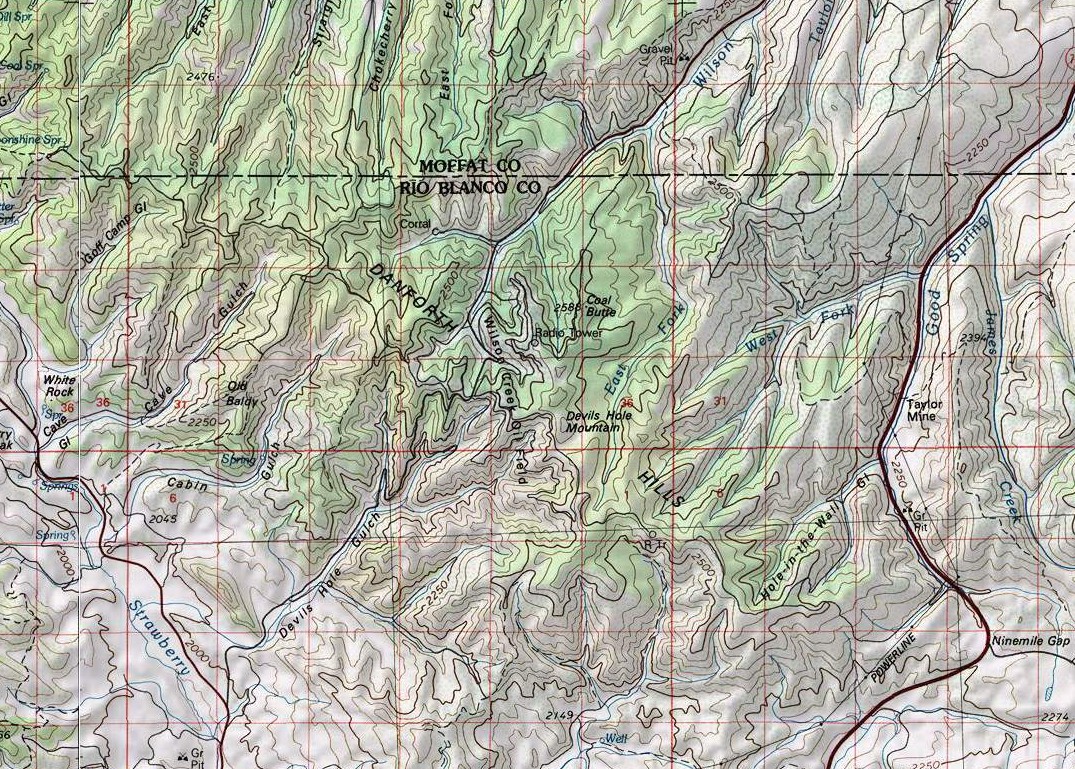 Danforth Hills Map