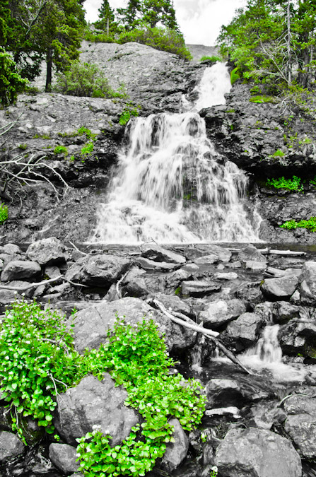 Willow Lake Trail Lower Waterfall