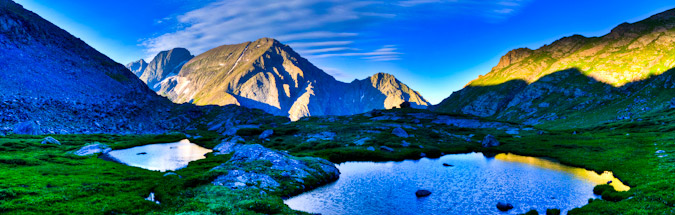Kit Carson Peak and Challenger Point HDR Panoramic
