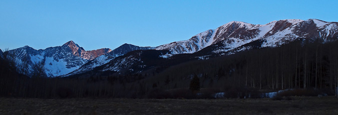 Huerfano Valley - Blanca Peak and California Peak