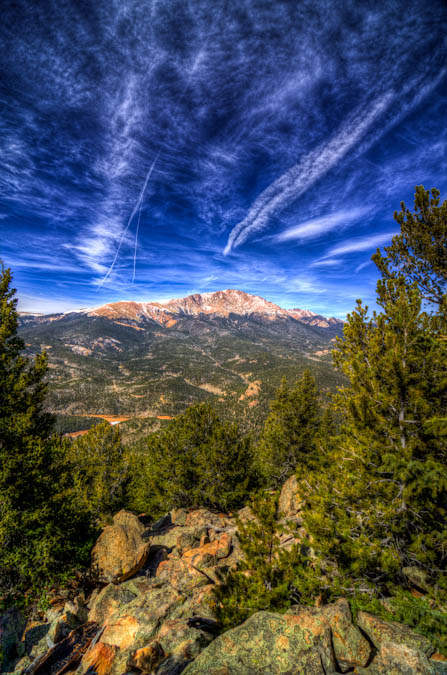 Pikes Peak HDR from Cameron Cone