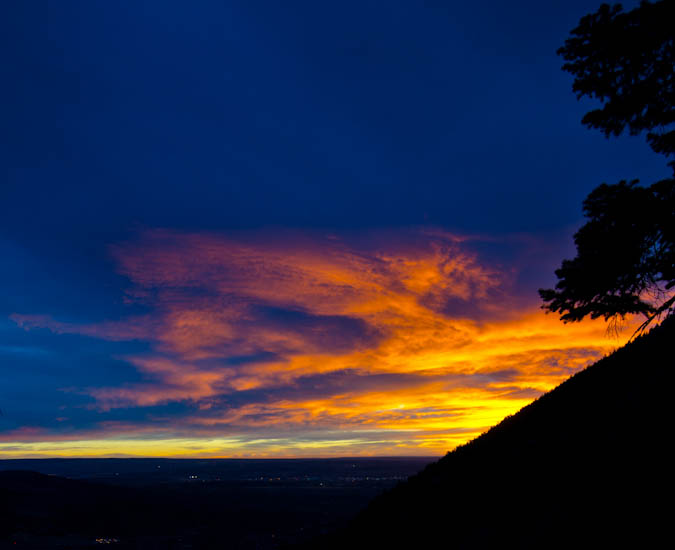 Cameron Cone sunrise over Colorado Springs