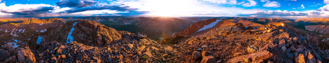 Grizzly Peak 360 degree summit panoramic