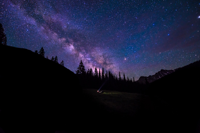Stargazing in the Colorado wilderness