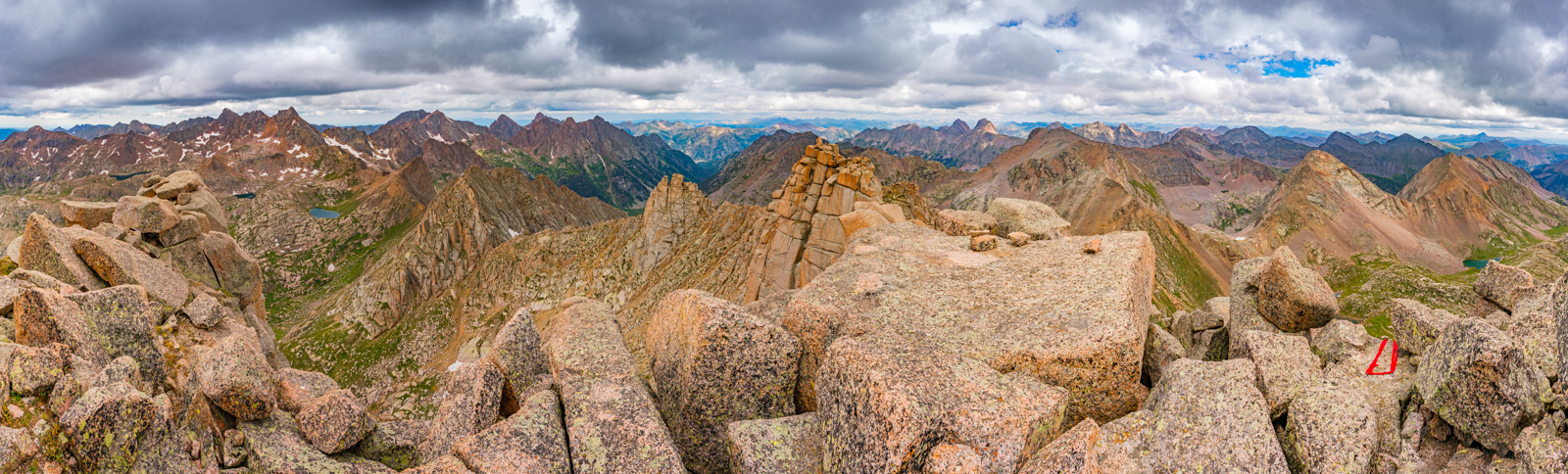 Jagged Mountain summit panorama
