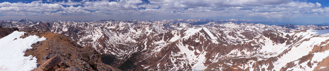 Mount Massive summit panorama
