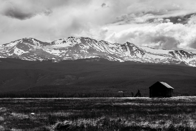 Mount Massive black and white
