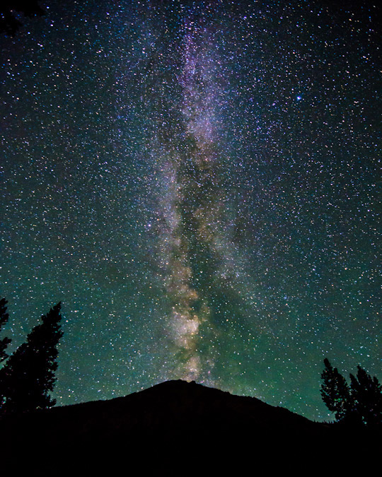 The Milky Way over Mount Elbert
