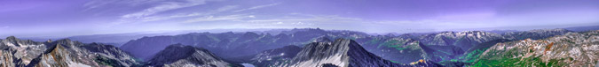 360 Degree panoramic from Snowmass Mountain HDR