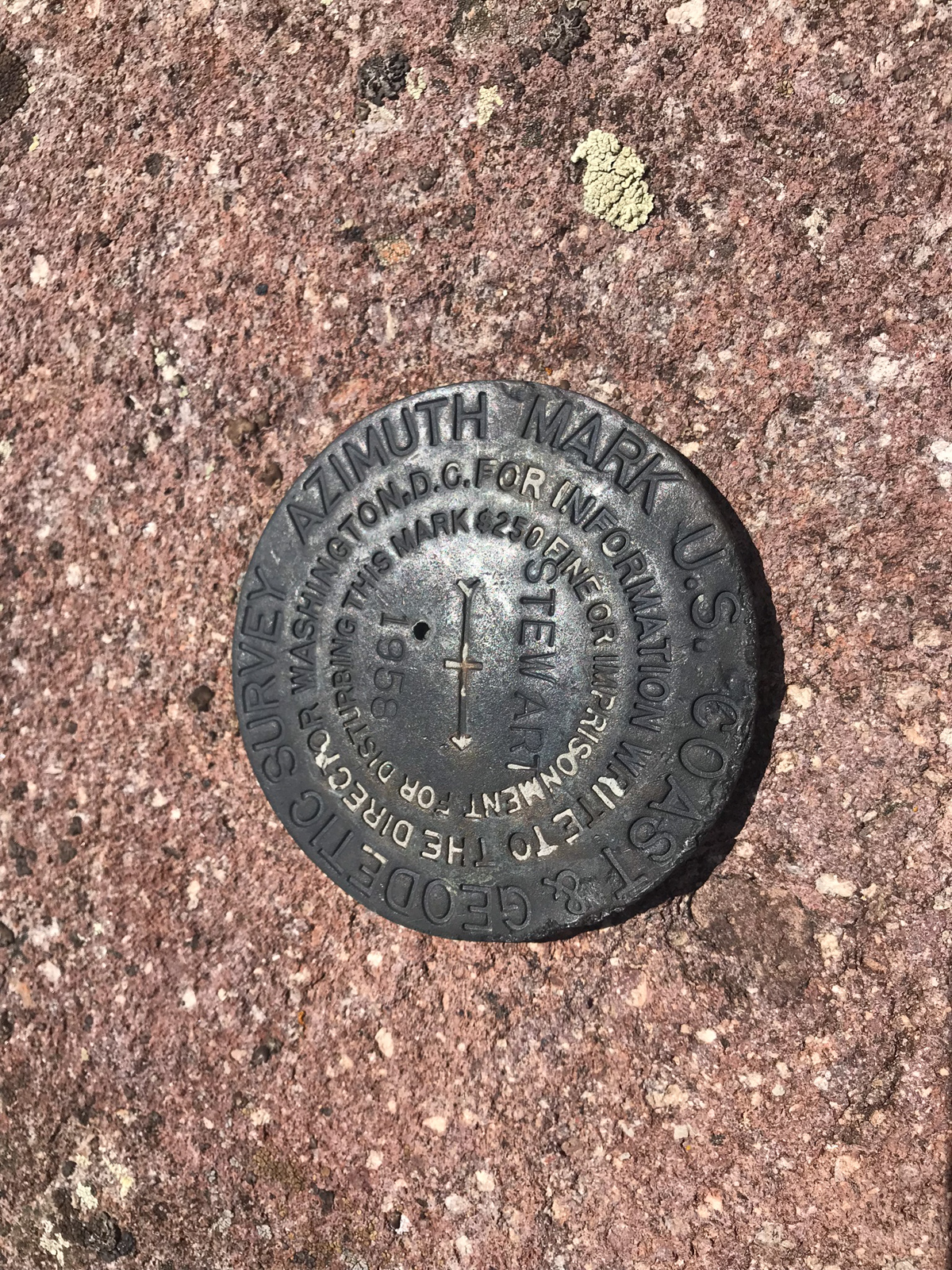 Stewart summit marker