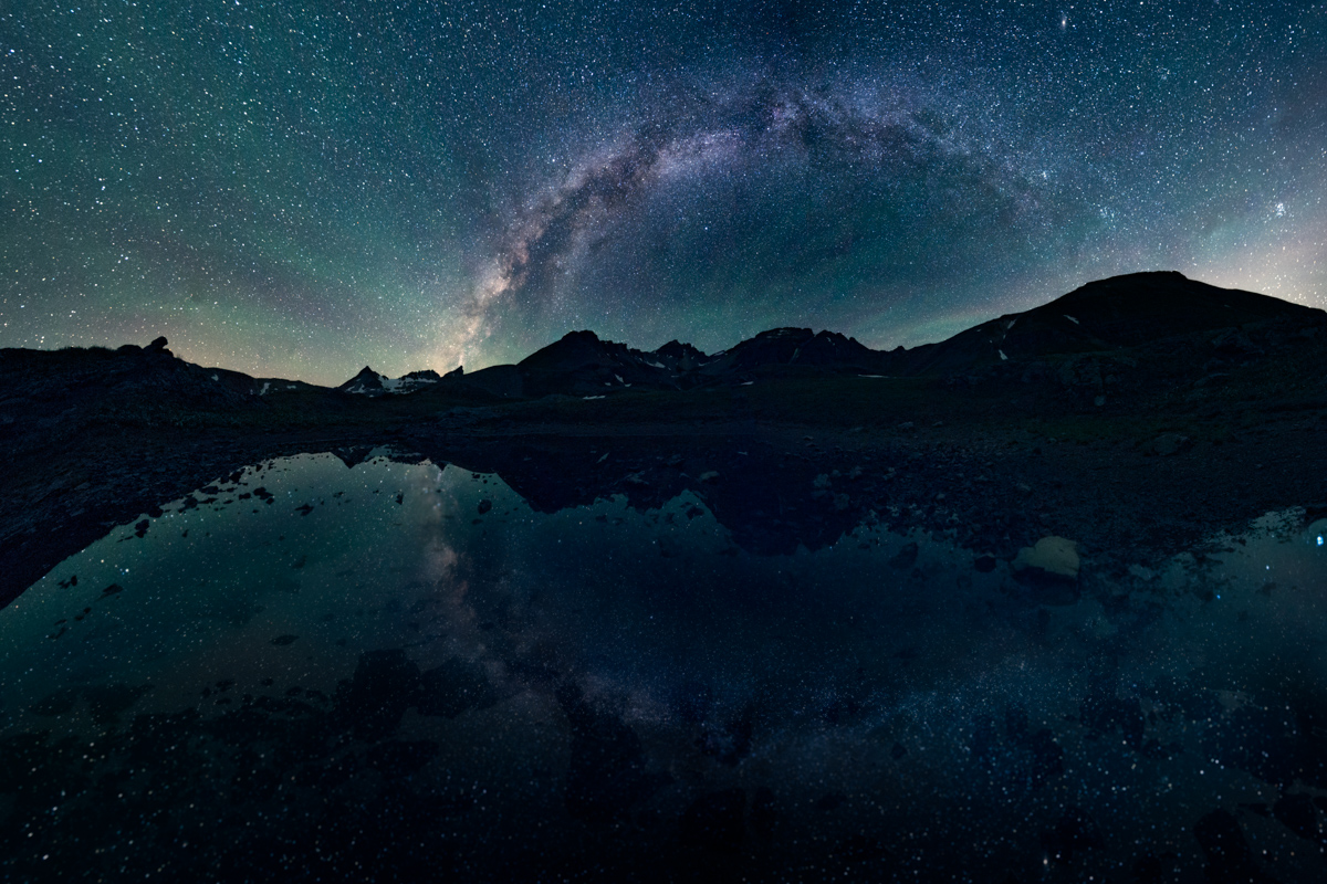Milky Way Panorama over Ice Lake Basin