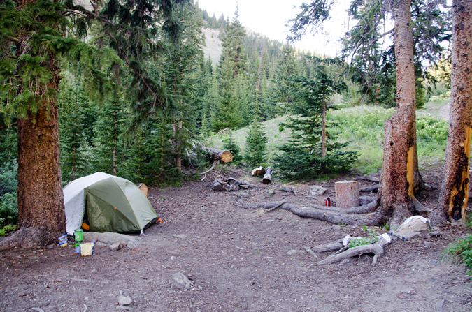Wetterhorn Trailhead Camping