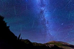 Perseid Meteor Shower over Ice Lake Basin
