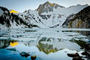 Snowmass Peak Reflected in Snowmass Lake