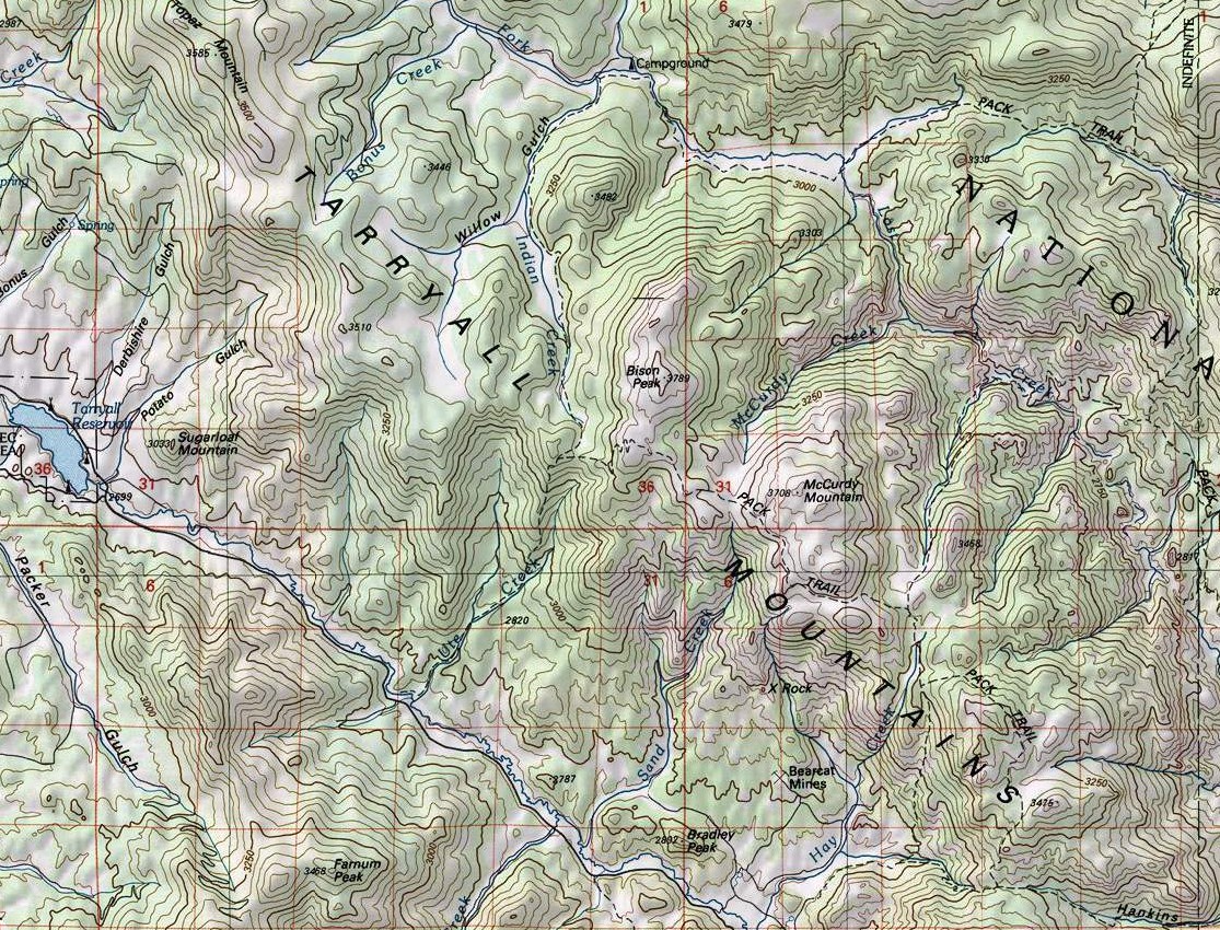 Tarryall Mountains Map