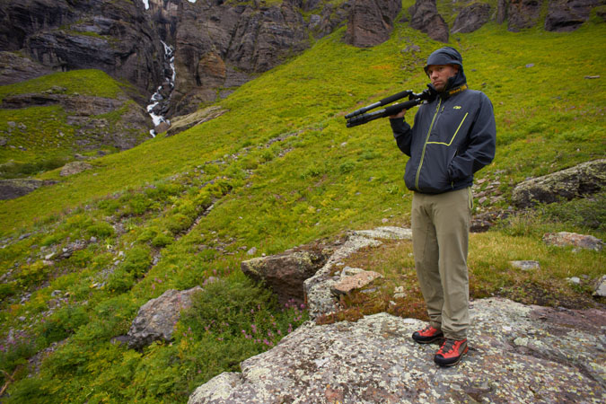 Matt Payne and his tripod