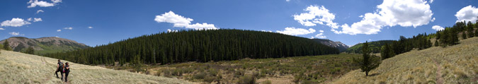Hiking Out Pano